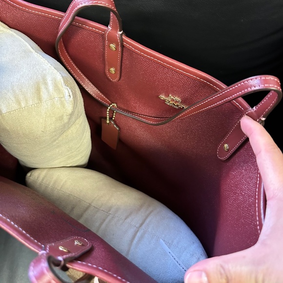 NWT! RARE! Coach F80246 Signature Party Animal Print Reversible City Tote - Picture 5 of 9